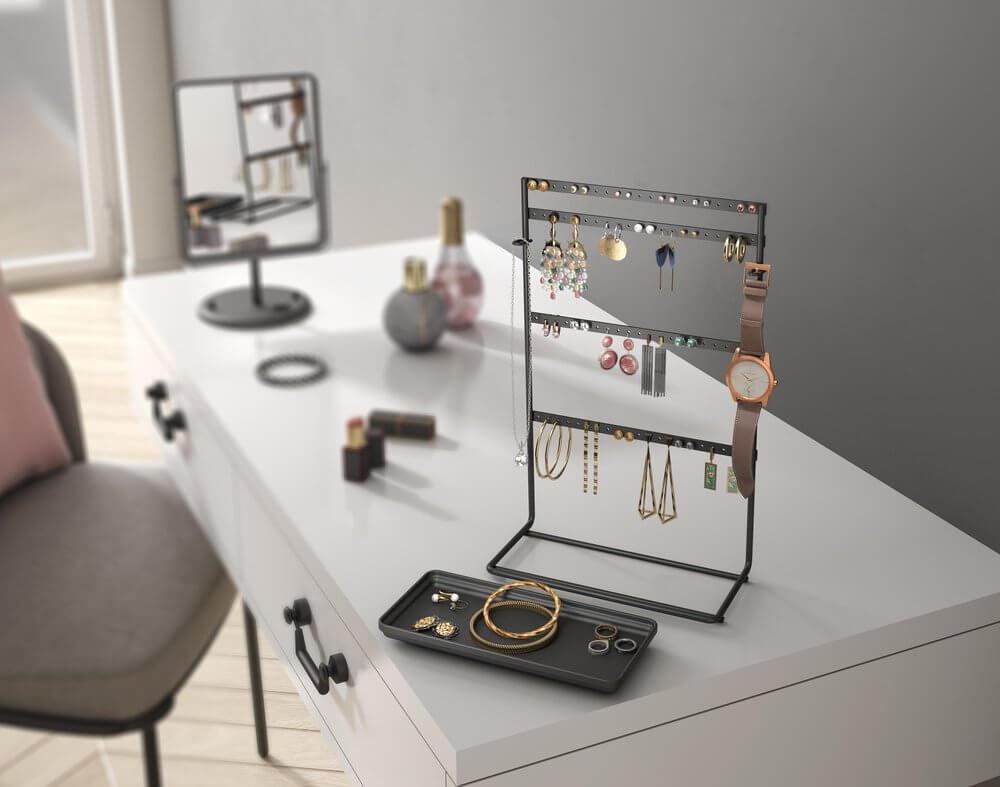 MyPendants Jewellery &amp; Earring Stand Matte Black - WARDROBE - Jewellery Storage - Soko and Co