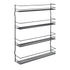 Pepito 4 Tier Wall Mounted Spice Rack Matte Black - KITCHEN - Spice Racks - Soko and Co