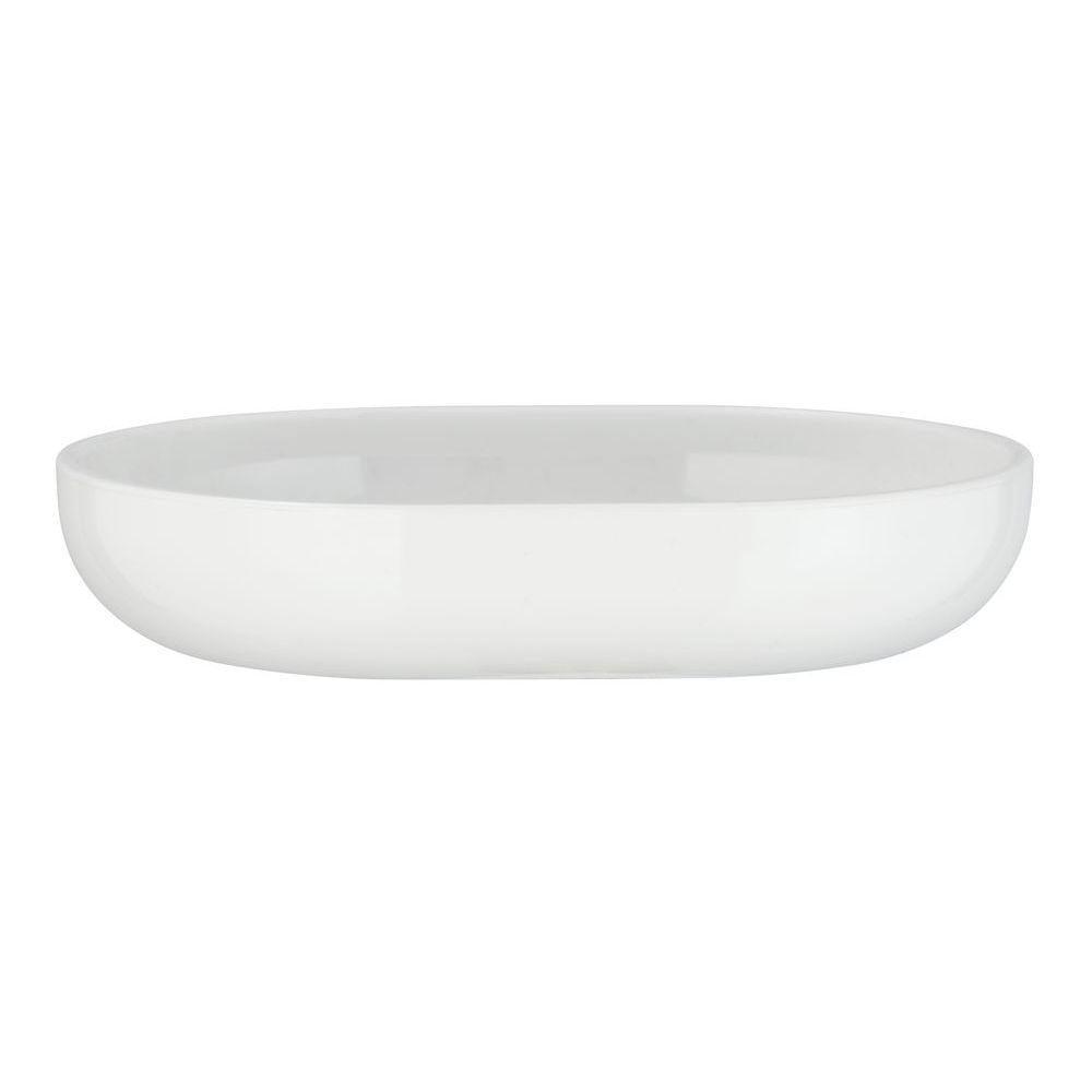 Posa Soap Dish White &amp; Chrome - BATHROOM - Soap Dispensers and Trays - Soko and Co