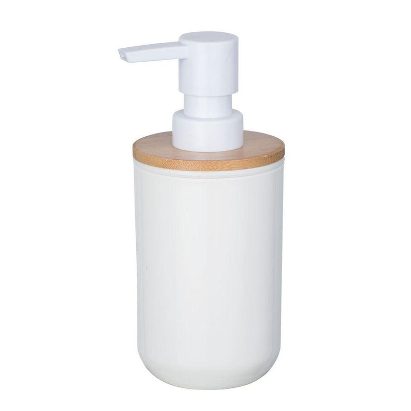 Posa Soap Dispenser White & Bamboo