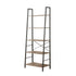 Rustic 5 Tier Shelf Unit Light Wood & Matte Black - HOME STORAGE - Shelves and Cabinets - Soko and Co