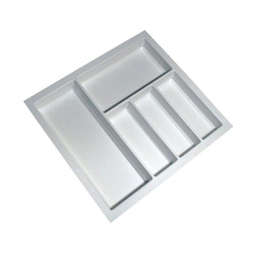 Sky Wide 5 Compartment Custom Fit Cutlery Tray White