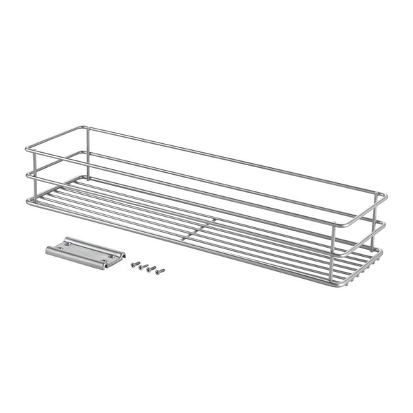 Slim Pull-Out Pantry Basket Silver