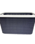 Small Linen Style Storage Basket Navy - HOME STORAGE - Baskets and Totes - Soko and Co