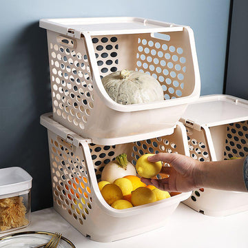 Soko Store Stackable Vegetable Container White