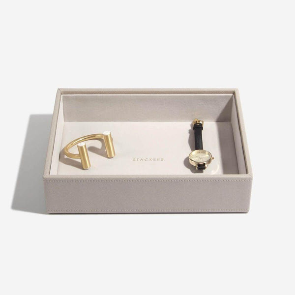 Stackers Classic 1 Compartment Deep Jewellery Tray Taupe