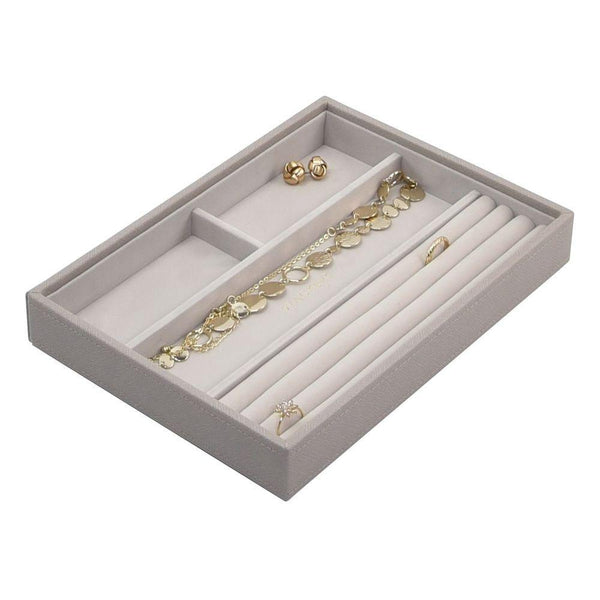 Stackers Classic 4 Compartment Jewellery Tray Taupe