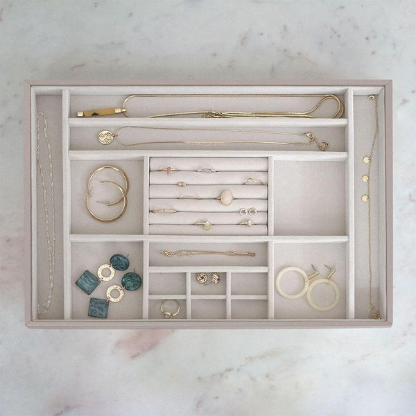 Stackers Supersize 16 Compartment Jewellery Tray Taupe