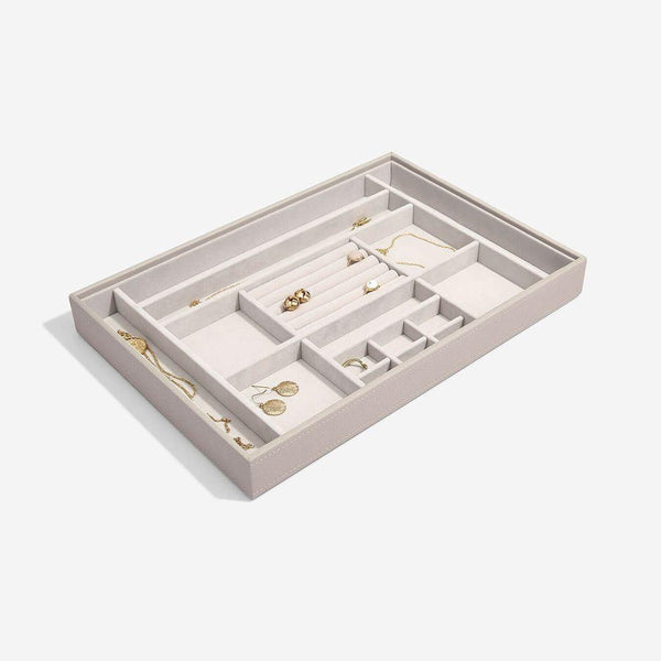 Stackers Supersize 16 Compartment Jewellery Tray Taupe
