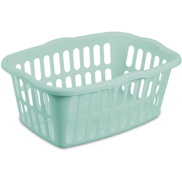 Sterilite 53L Laundry Basket Aqua/White