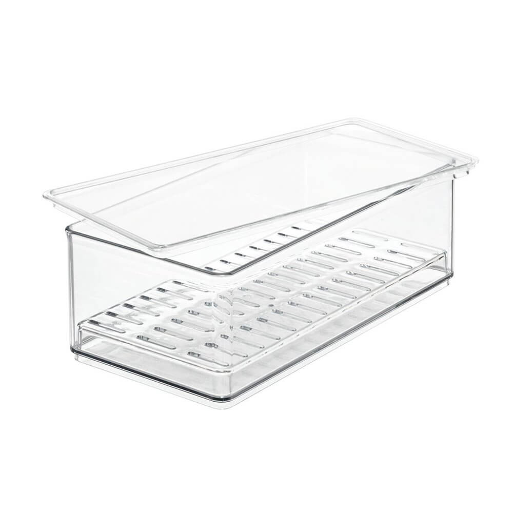 The Home Edit by iDesign Long Lidded Produce Container - KITCHEN - Fridge and Produce - Soko and Co