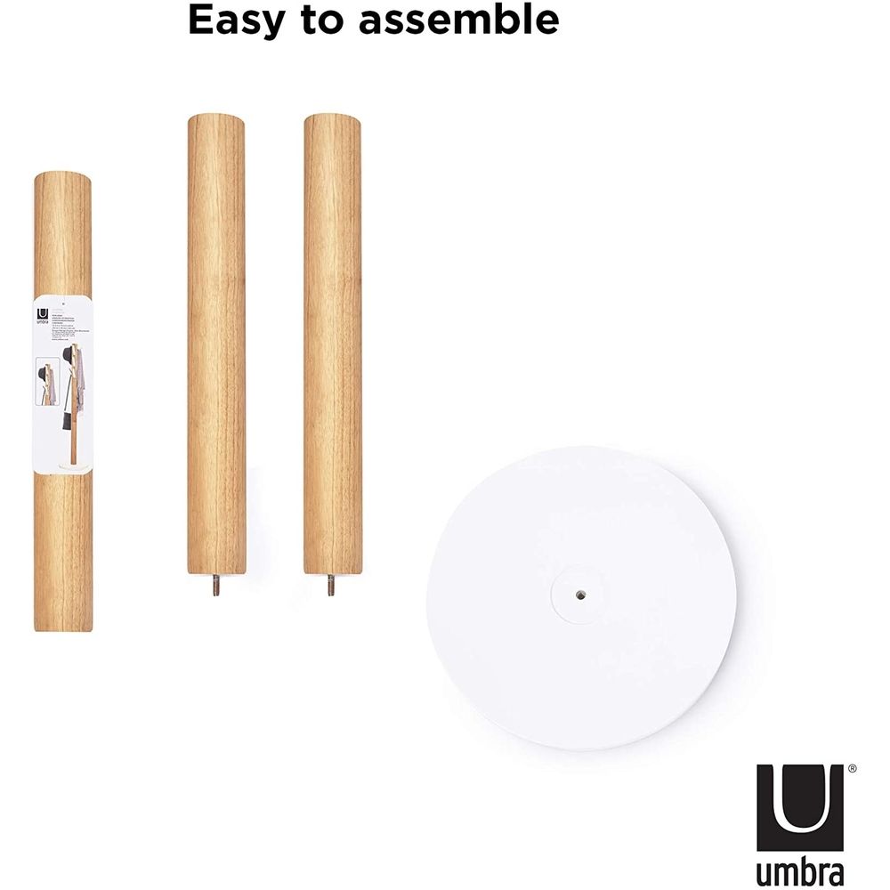 Umbra Flapper Hat &amp; Coat Rack Natural &amp; White - HOME STORAGE - Hat and Coat Racks - Soko and Co