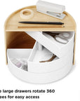 Umbra Moona 3 Drawer Jewellery Box White - WARDROBE - Jewellery Storage - Soko and Co