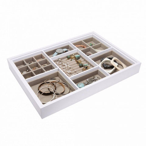 Urburn Large Jewellery Tray for Elfa Drawers White