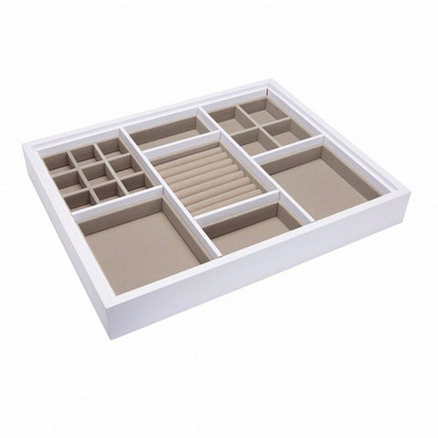 Urburn Medium Jewellery Tray for Elfa Drawers White