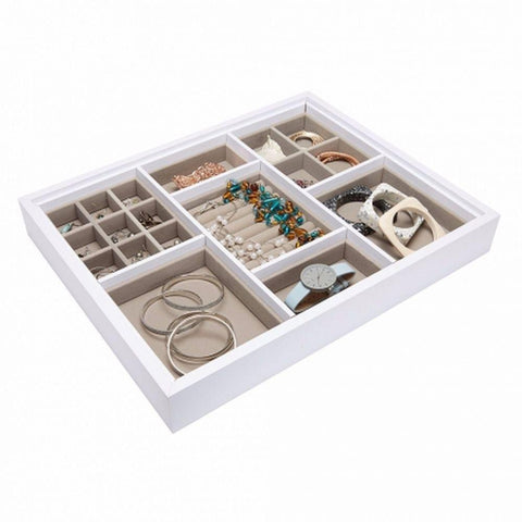 Urburn Medium Jewellery Tray for Elfa Drawers White