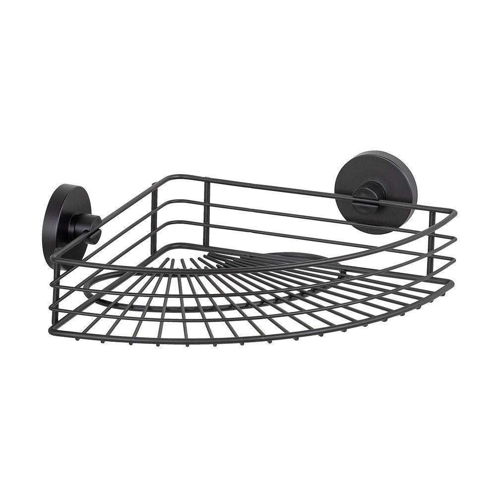 Vac Lock Suction Corner Shower Shelf Matte Black - BATHROOM - Suction - Soko and Co