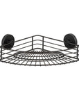 Vac Lock Suction Corner Shower Shelf Matte Black - BATHROOM - Suction - Soko and Co
