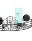 Vac Lock Suction Corner Shower Shelf Matte Black - BATHROOM - Suction - Soko and Co