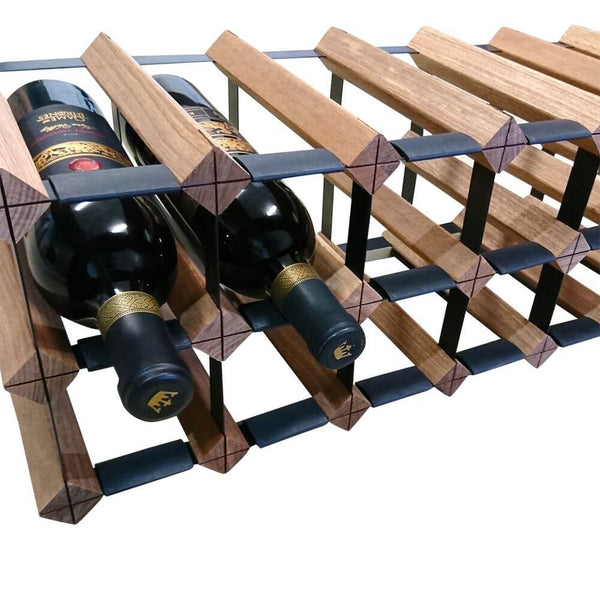 Vino Stack 12 Pocket Mahogany Wine Rack