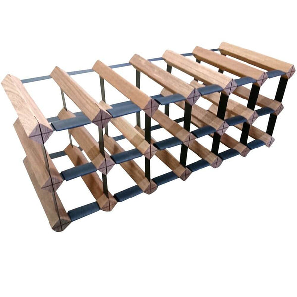 Vino Stack 12 Pocket Mahogany Wine Rack