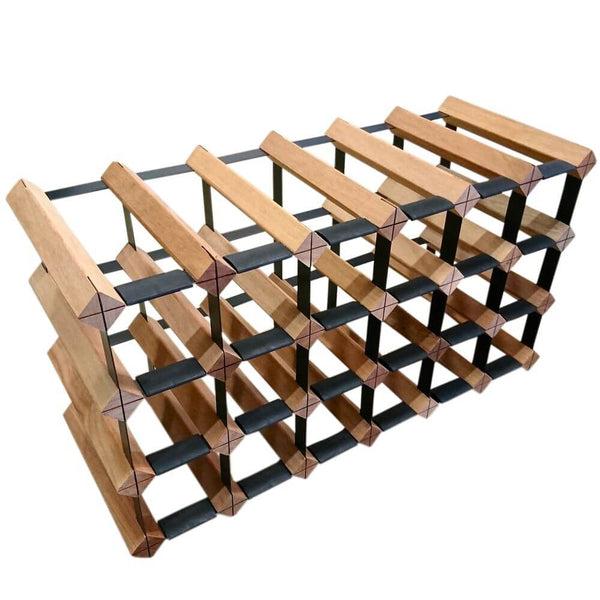 Vino Stack 18 Pocket Mahogany Wine Rack
