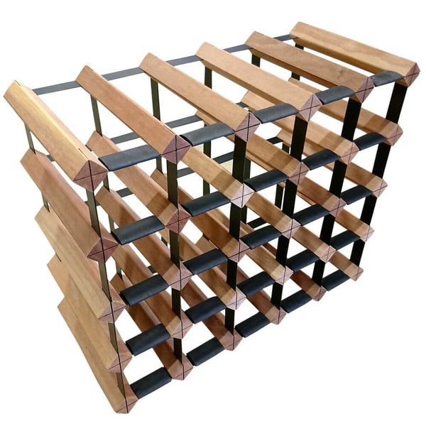 Vino Stack 20 Pocket Mahogany Wine Rack