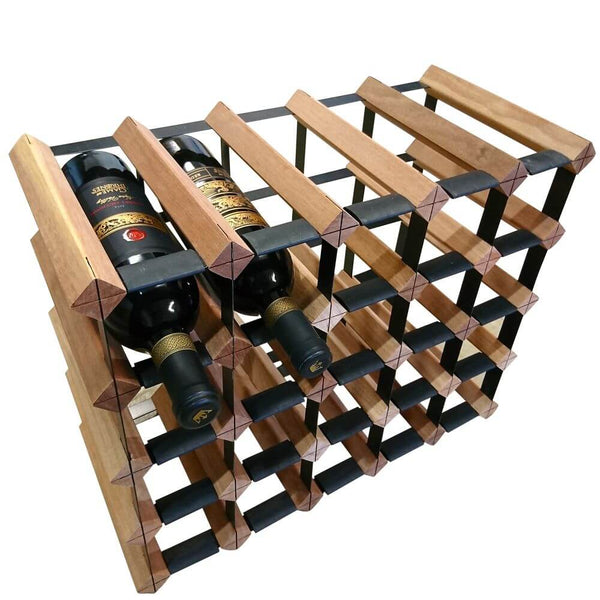 Vino Stack 20 Pocket Mahogany Wine Rack