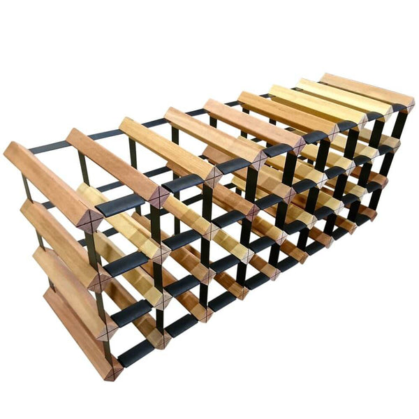Vino Stack 24 Pocket Mahogany Wine Rack