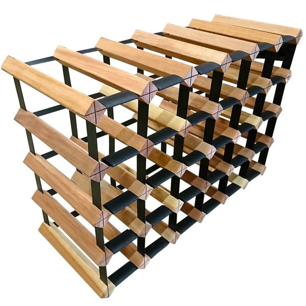 Vino Stack 24 Pocket Mahogany Wine Rack