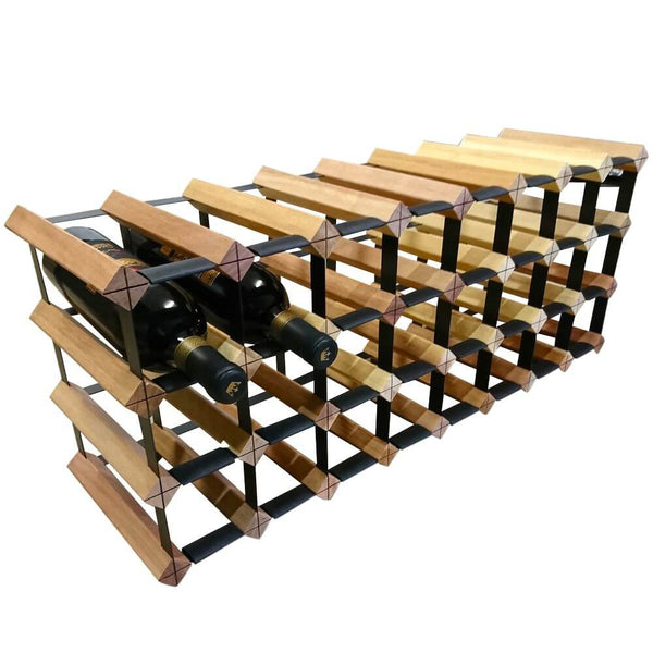Vino Stack 24 Pocket Mahogany Wine Rack