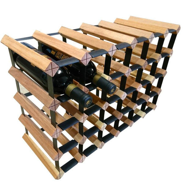 Vino Stack 24 Pocket Mahogany Wine Rack
