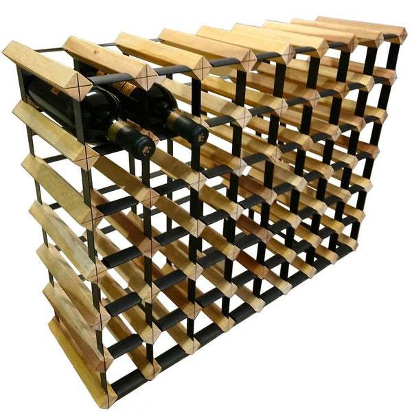 Vino Stack 48 Pocket Mahogany Wine Rack