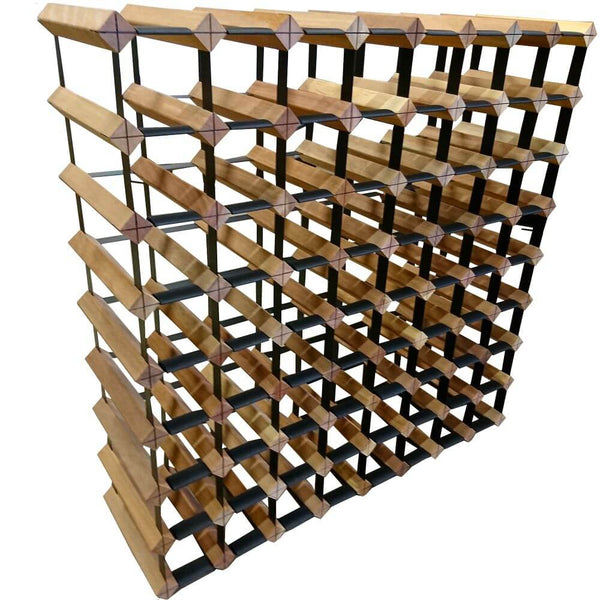 Vino Stack 64 Pocket Mahogany Wine Rack