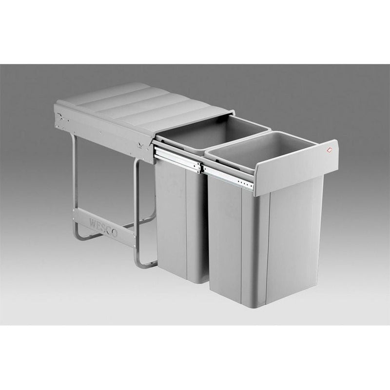 Wesco 52L Double Pull Out Cupboard Bin