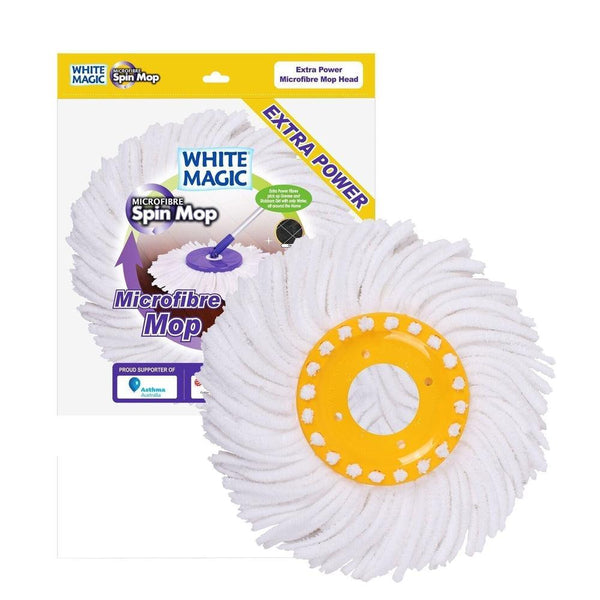 White Magic Extra Power Spin Mop Replacement Head